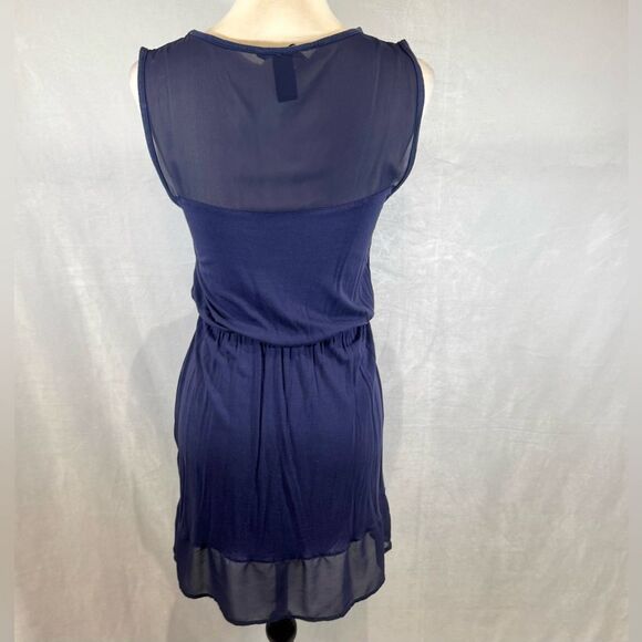 H&M navy sheer top and hem dress size XS - Picture 4 of 7